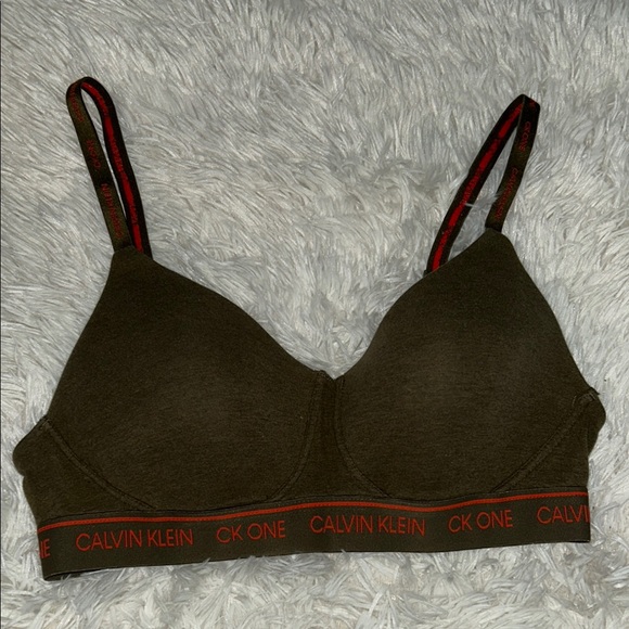 Calvin Klein Olive Green Bralette Intimates & Sleepwear - Picture 1 of 2